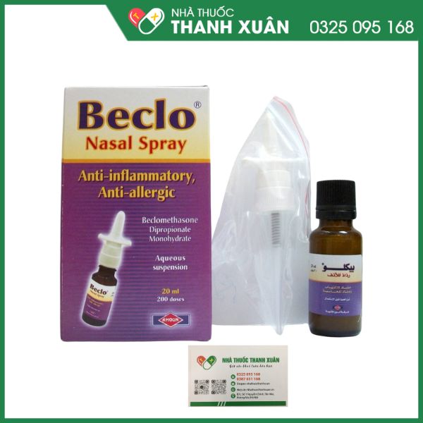 Beclo Spray điều trị và dự phòng viêm mũi dị ứng mãn tính